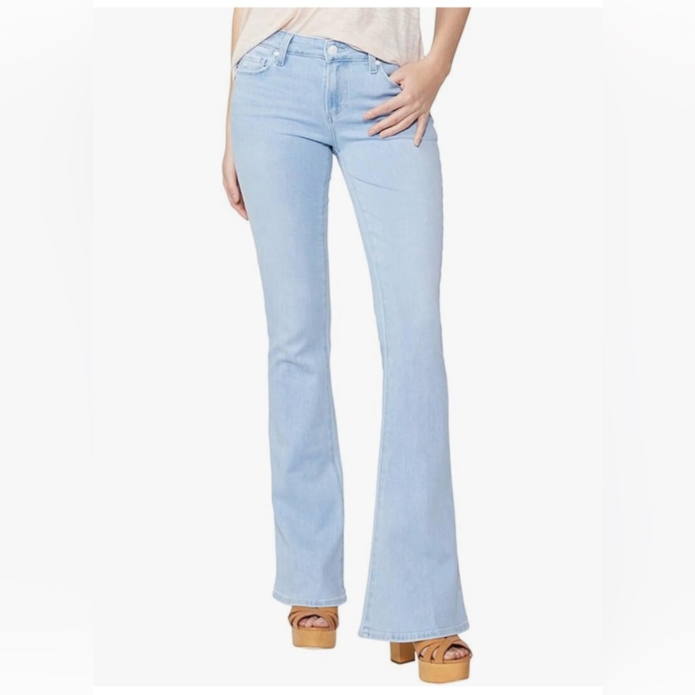 PAIGE Light Blue Flare Jeans